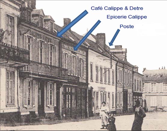 Cafés in the main place of Vignacourt